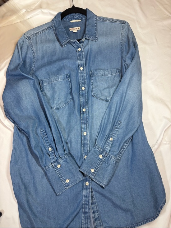 Merona Tops - Merona Light Blue Denim Button-Down Shirt